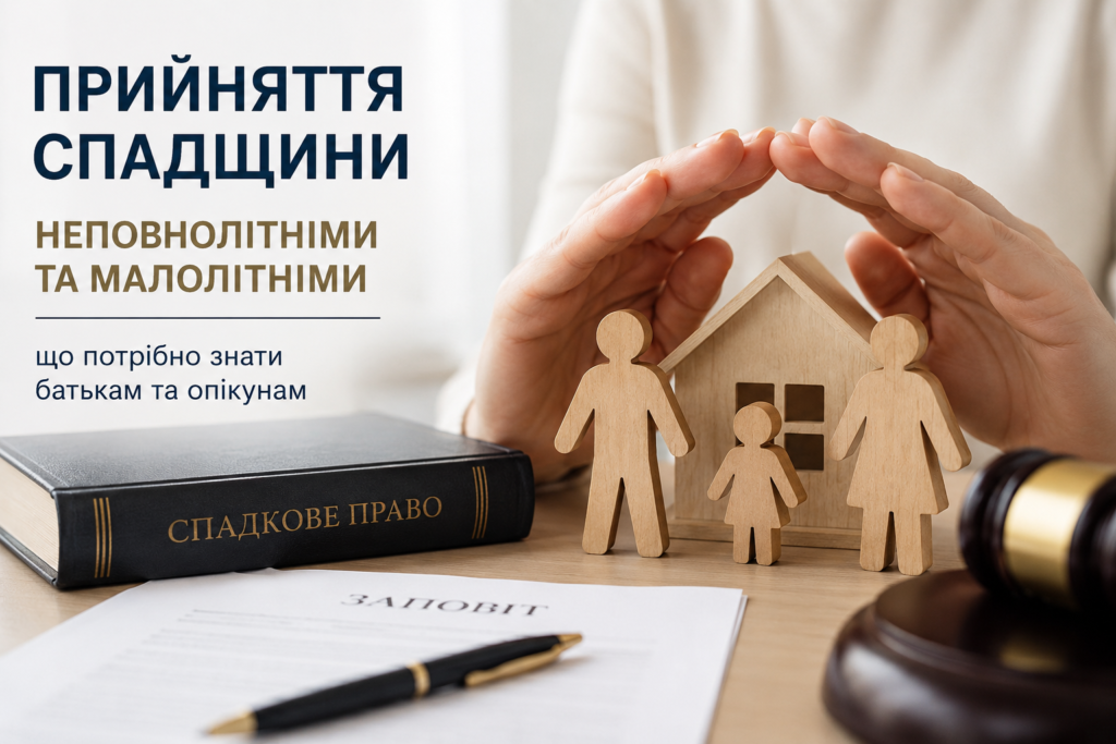 Спадщина неповнолітні